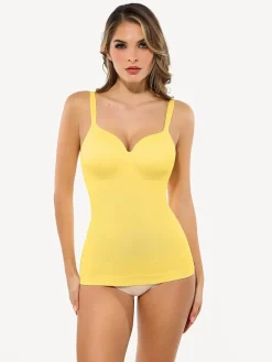 Seamless Built-in Bra All-in-One Push-Up Sculpting Cami Top