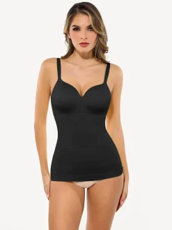 Seamless Built-in Bra All-in-One Push-Up Sculpting Cami Top