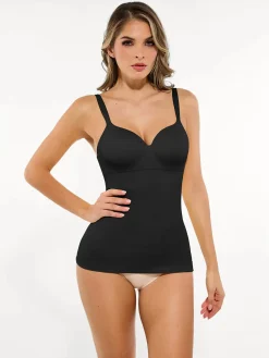 Seamless Built-in Bra All-in-One Push-Up Sculpting Cami Top