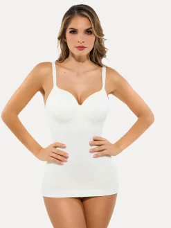 Seamless Built-in Bra All-in-One Push-Up Sculpting Cami Top