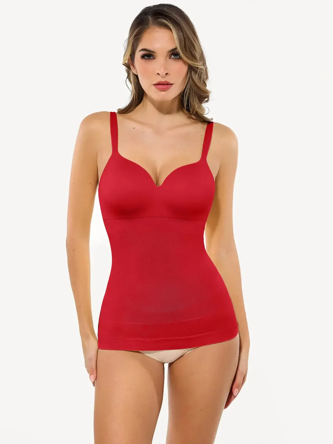 Seamless Built-in Bra All-in-One Push-Up Sculpting Cami Top