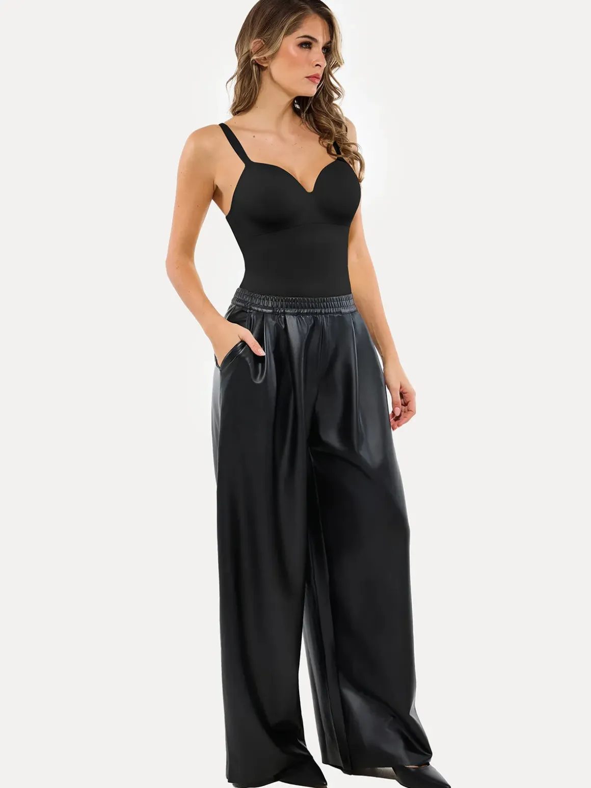 Seamless Built-in Bra All-in-One Push-Up Sculpting Cami Top