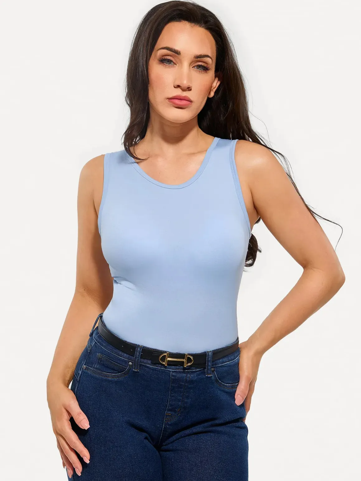 Seamless Built-in Bra All-in-One Shapewear Tank
