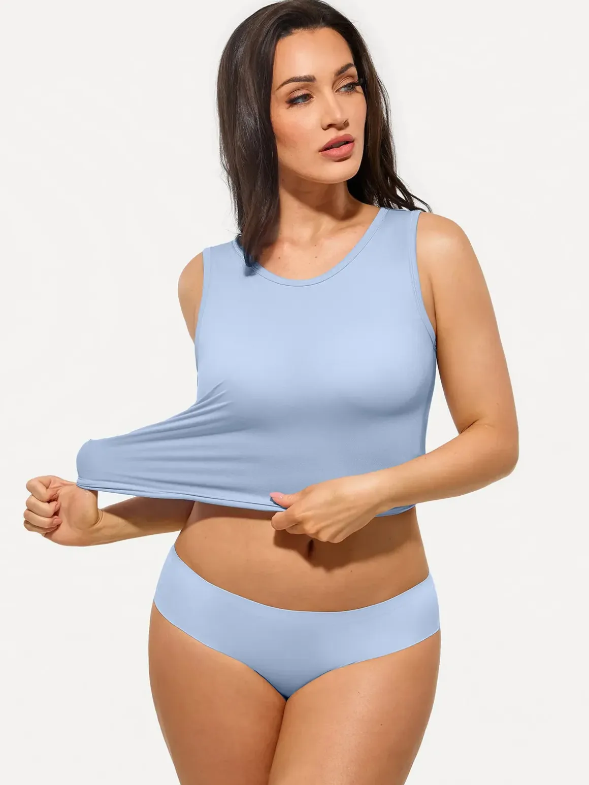 Seamless Built-in Bra All-in-One Shapewear Tank