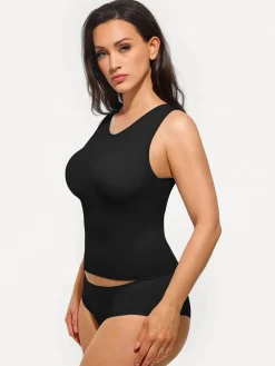 Seamless Built-in Bra All-in-One Shapewear Tank