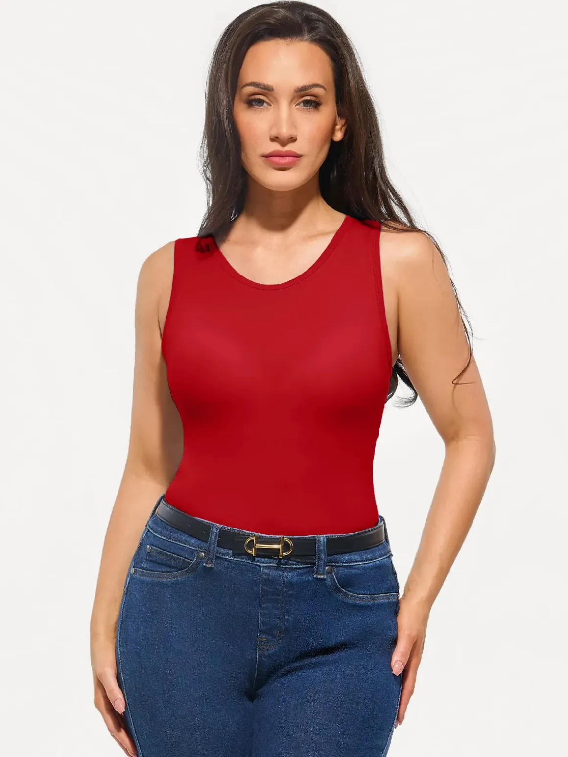 Seamless Built-in Bra All-in-One Shapewear Tank
