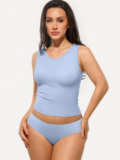 Seamless Built-in Bra All-in-One Shapewear Tank
