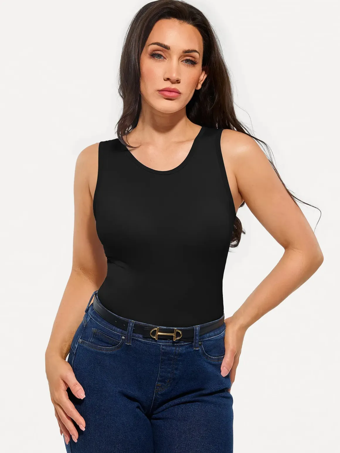 Seamless Built-in Bra All-in-One Shapewear Tank
