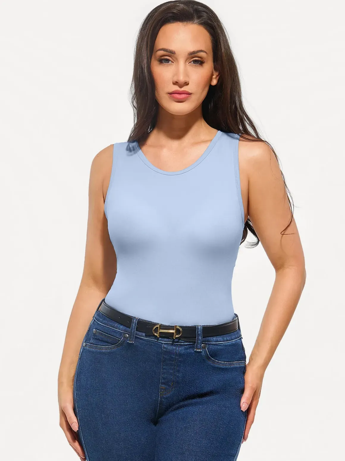 Seamless Built-in Bra All-in-One Shapewear Tank