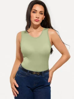 Seamless Built-in Bra All-in-One Shapewear Tank