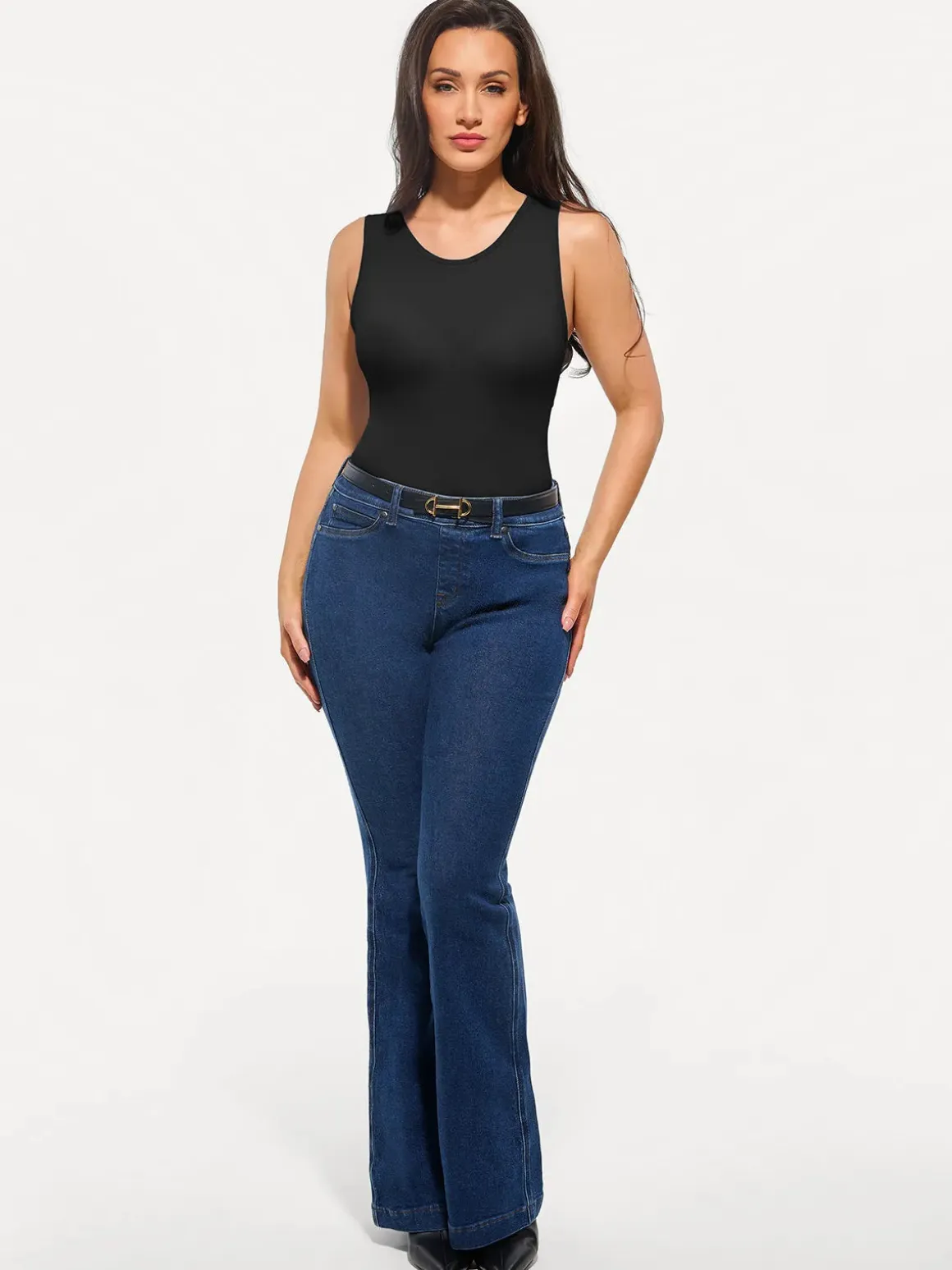 Seamless Built-in Bra All-in-One Shapewear Tank