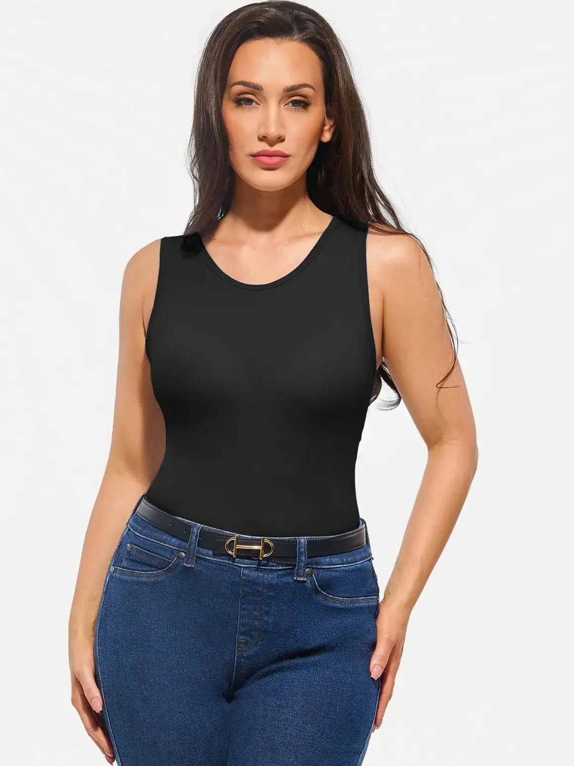 Seamless Built-in Bra All-in-One Shapewear Tank