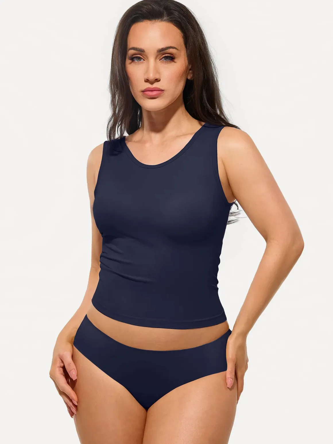 Seamless Built-in Bra All-in-One Shapewear Tank