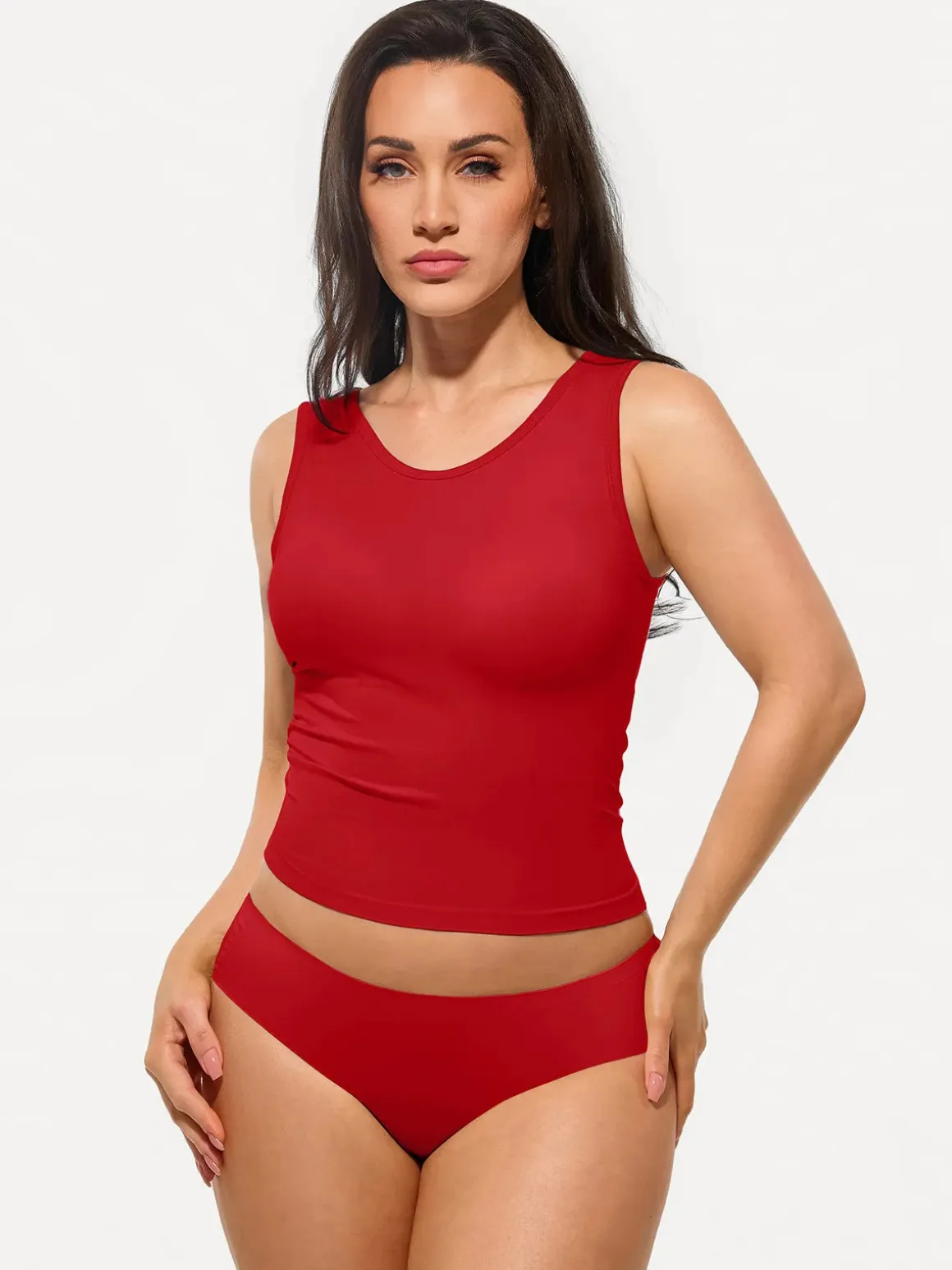 Seamless Built-in Bra All-in-One Shapewear Tank