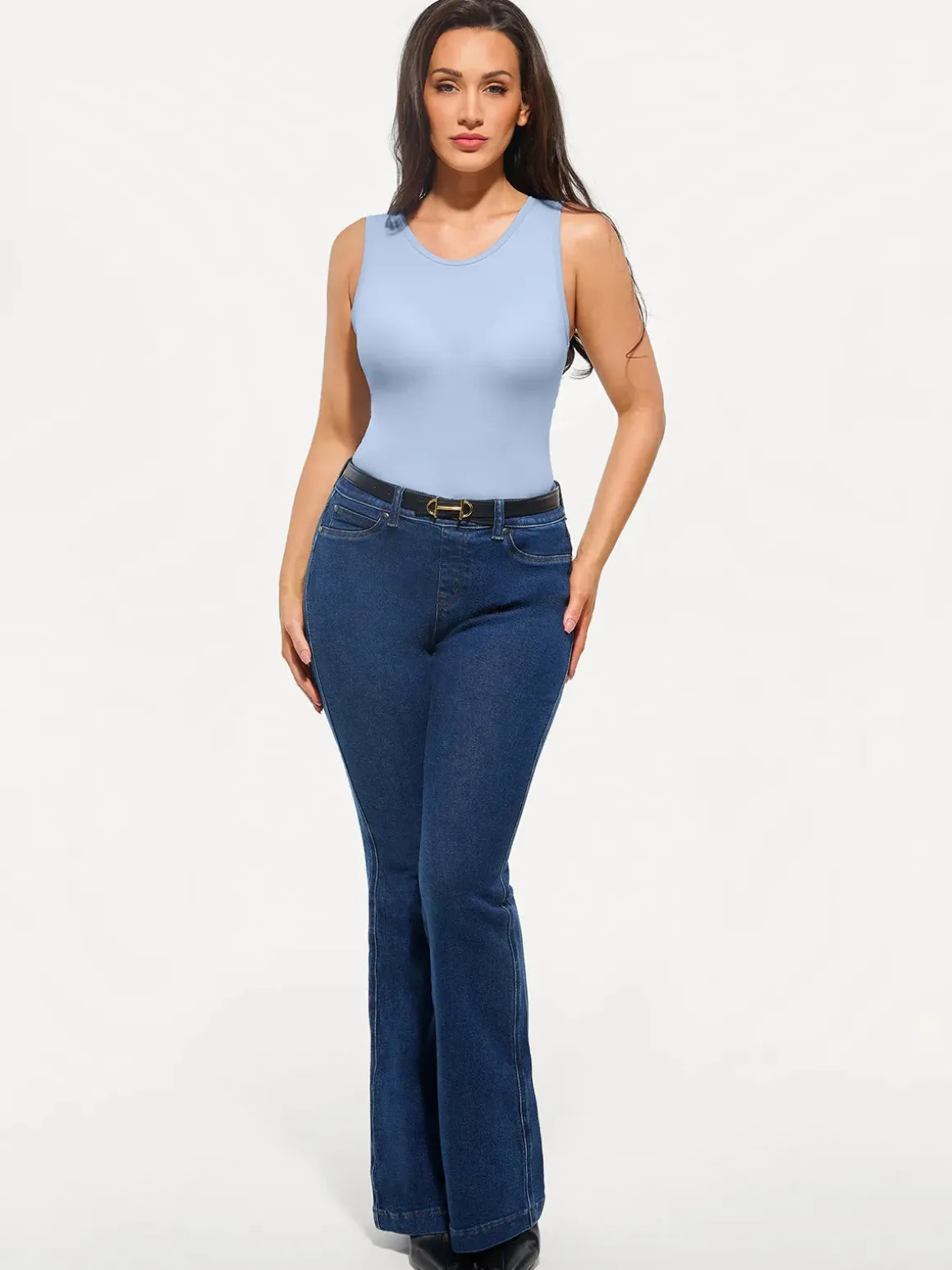 Seamless Built-in Bra All-in-One Shapewear Tank
