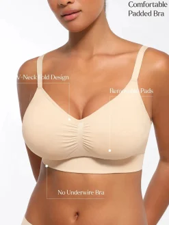 Seamless Comfort Removable Pad Everyday Bra