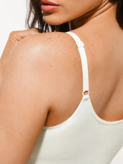 Seamless Lace V-Neck Shapewear Bodysuit