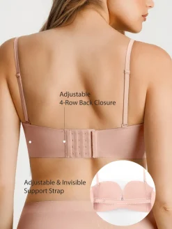 Seamless Non-Slip Push-Up Shaping Strapless Bra