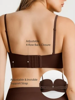 Seamless Non-Slip Push-Up Shaping Strapless Bra