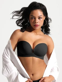Seamless Non-Slip Push-Up Shaping Strapless Bra
