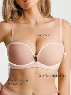 Seamless Non-Slip Push-Up Shaping Strapless Bra