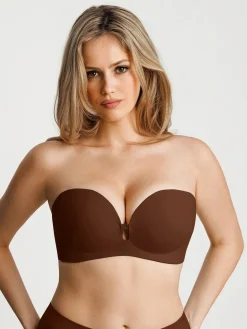 Seamless Non-Slip Push-Up Shaping Strapless Bra