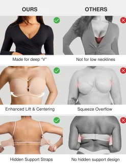 Seamless Non-Slip Push-Up Shaping Strapless Bra