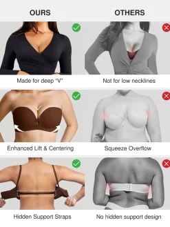 Seamless Non-Slip Push-Up Shaping Strapless Bra