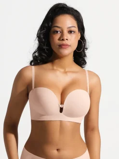 Seamless Non-Slip Push-Up Shaping Strapless Bra