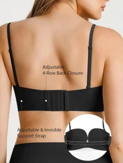 Seamless Non-Slip Push-Up Shaping Strapless Bra