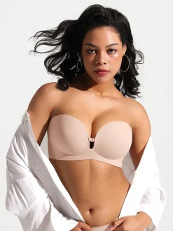 Seamless Non-Slip Push-Up Shaping Strapless Bra