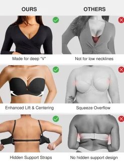Seamless Non-Slip Push-Up Shaping Strapless Bra