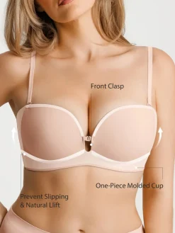 Seamless Non-Slip Push-Up Shaping Strapless Bra