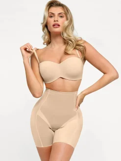 Seamless Push-Up Shapewear Bra Butt-Lifting Shorts Set