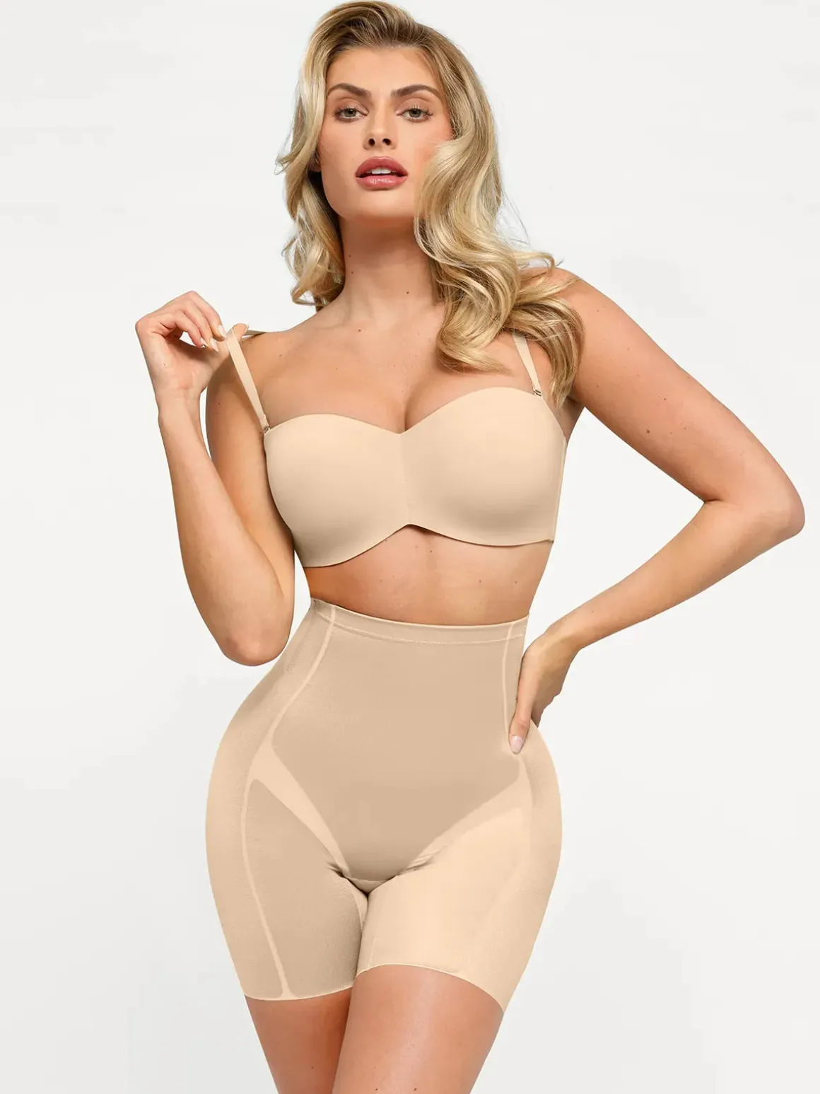 Seamless Push-Up Shapewear Bra Butt-Lifting Shorts Set
