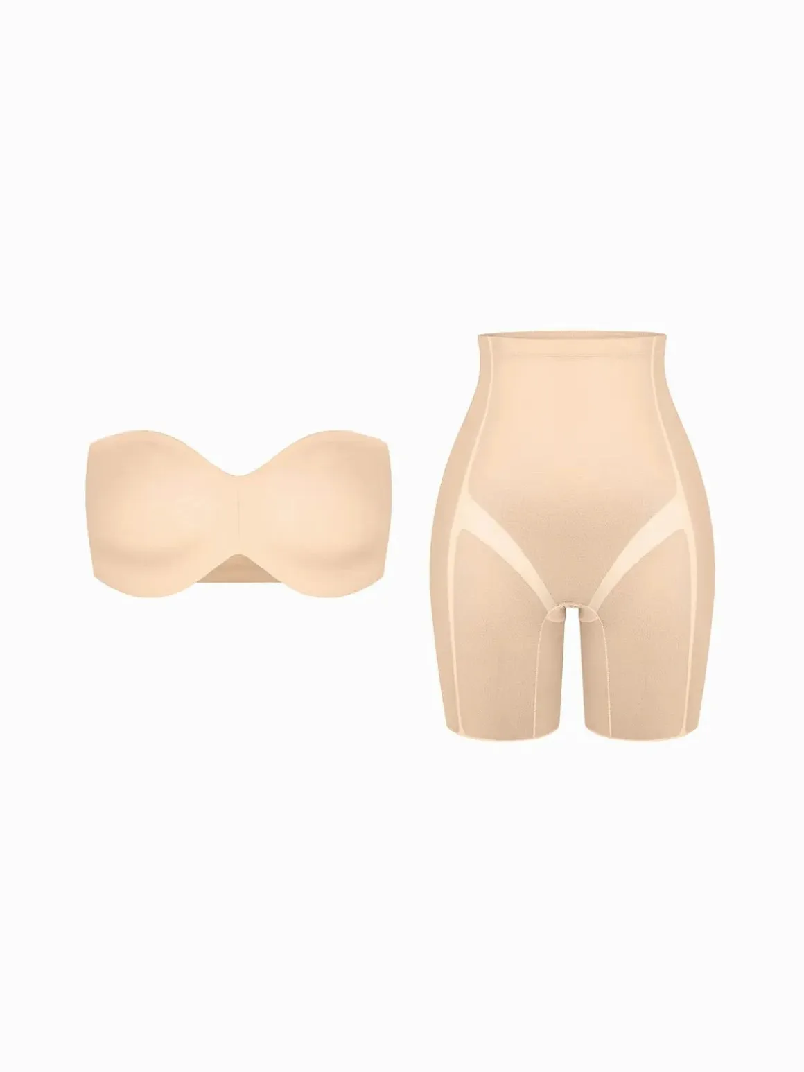 Seamless Push-Up Shapewear Bra Butt-Lifting Shorts Set