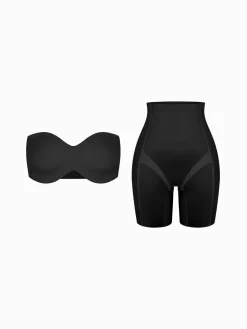 Seamless Push-Up Shapewear Bra Butt-Lifting Shorts Set