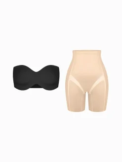 Seamless Push-Up Shapewear Bra Butt-Lifting Shorts Set