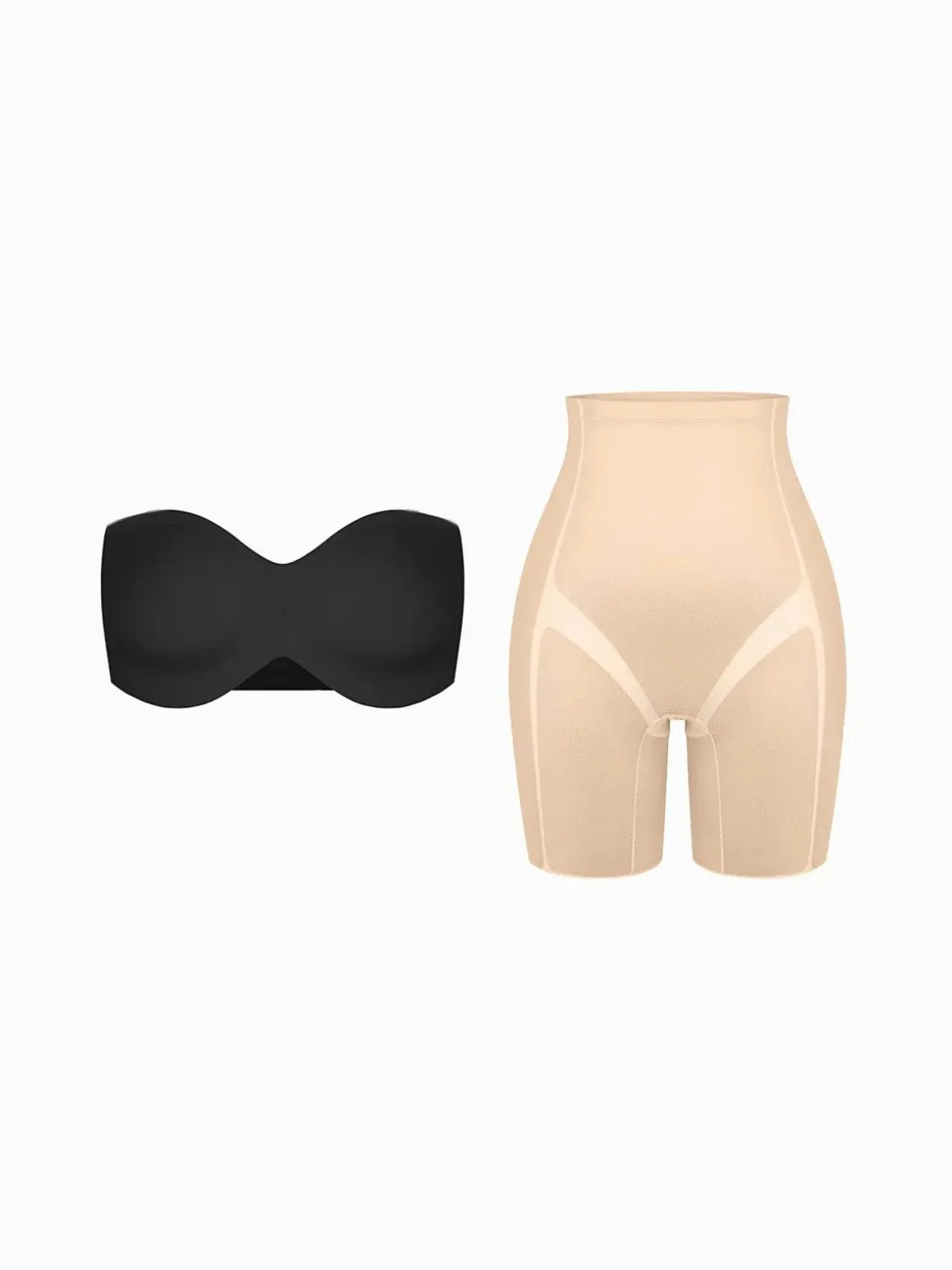 Seamless Push-Up Shapewear Bra Butt-Lifting Shorts Set