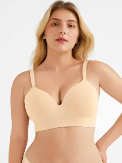Seamless Push-Up Wireless Full Coverage Bra