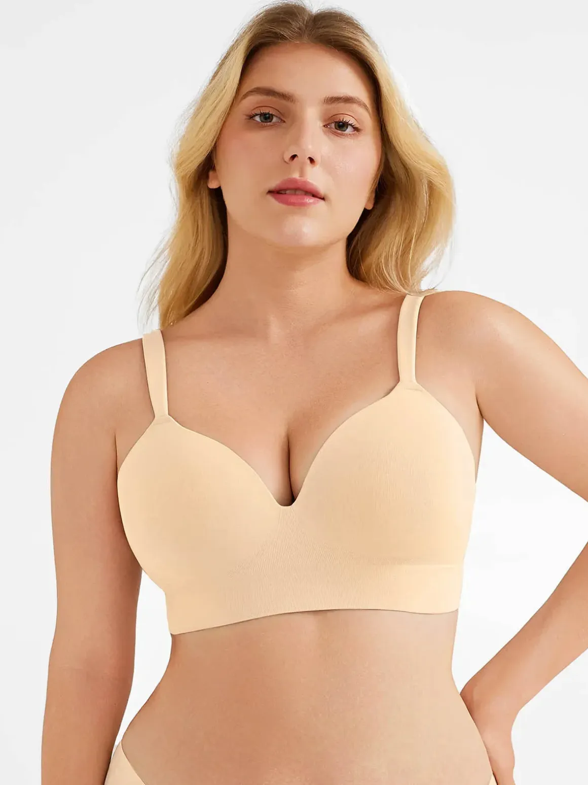 Seamless Push-Up Wireless Full Coverage Bra