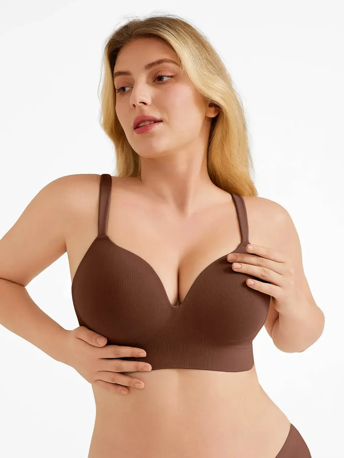 Seamless Push-Up Wireless Full Coverage Bra