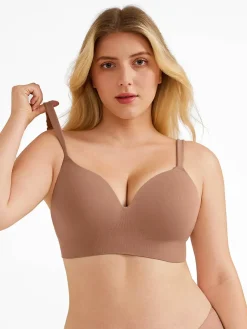 Seamless Push-Up Wireless Full Coverage Bra