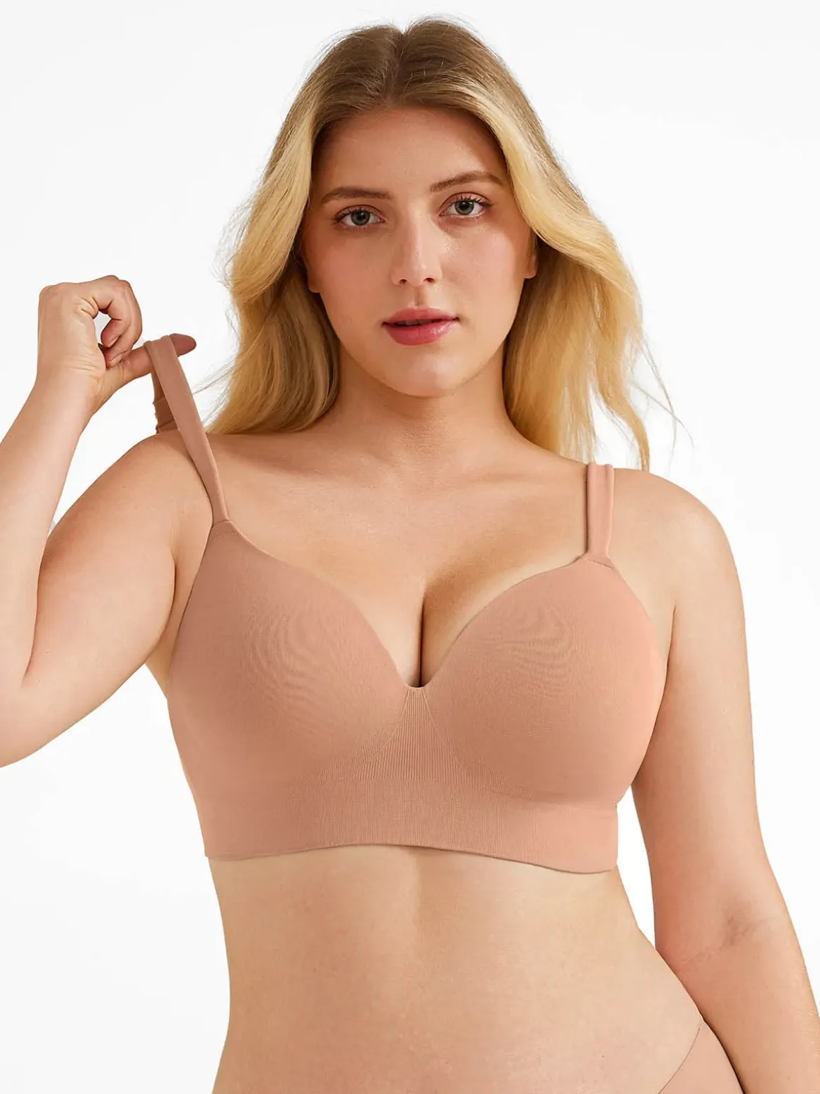 Seamless Push-Up Wireless Full Coverage Bra