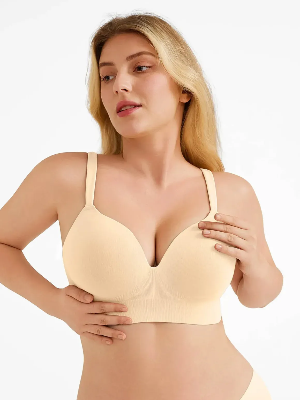 Seamless Push-Up Wireless Full Coverage Bra