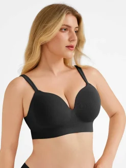 Seamless Push-Up Wireless Full Coverage Bra