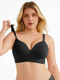 Seamless Push-Up Wireless Full Coverage Bra