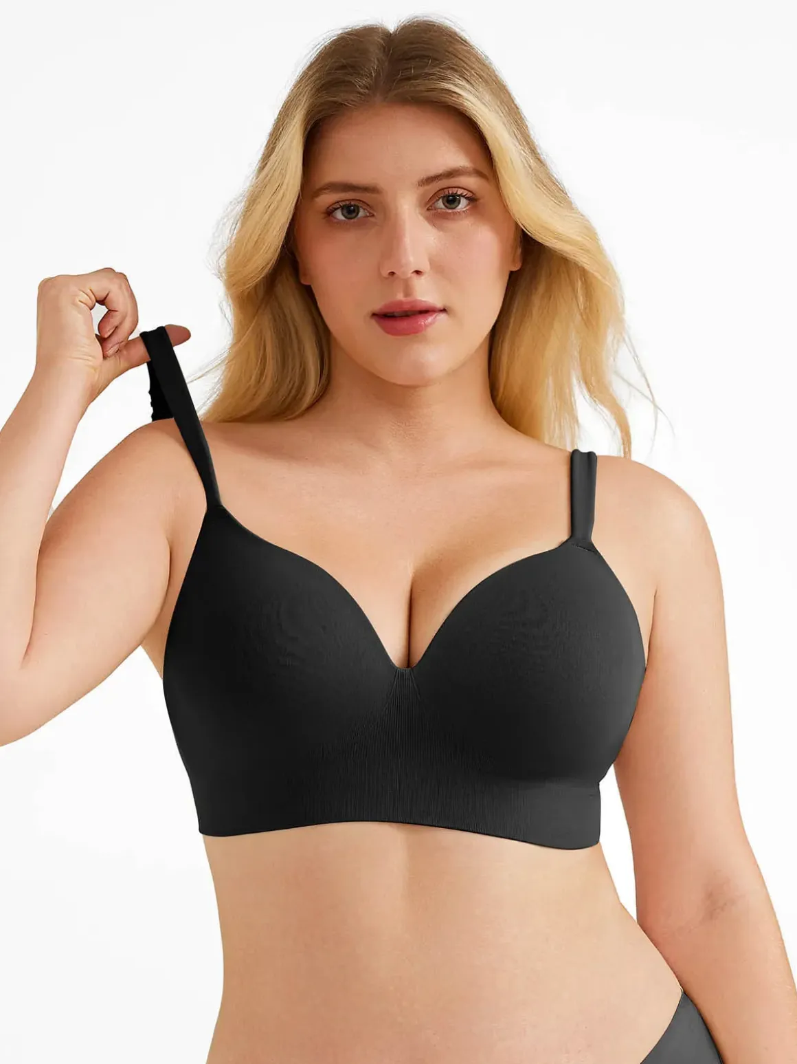 Seamless Push-Up Wireless Full Coverage Bra