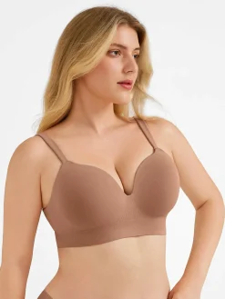 Seamless Push-Up Wireless Full Coverage Bra