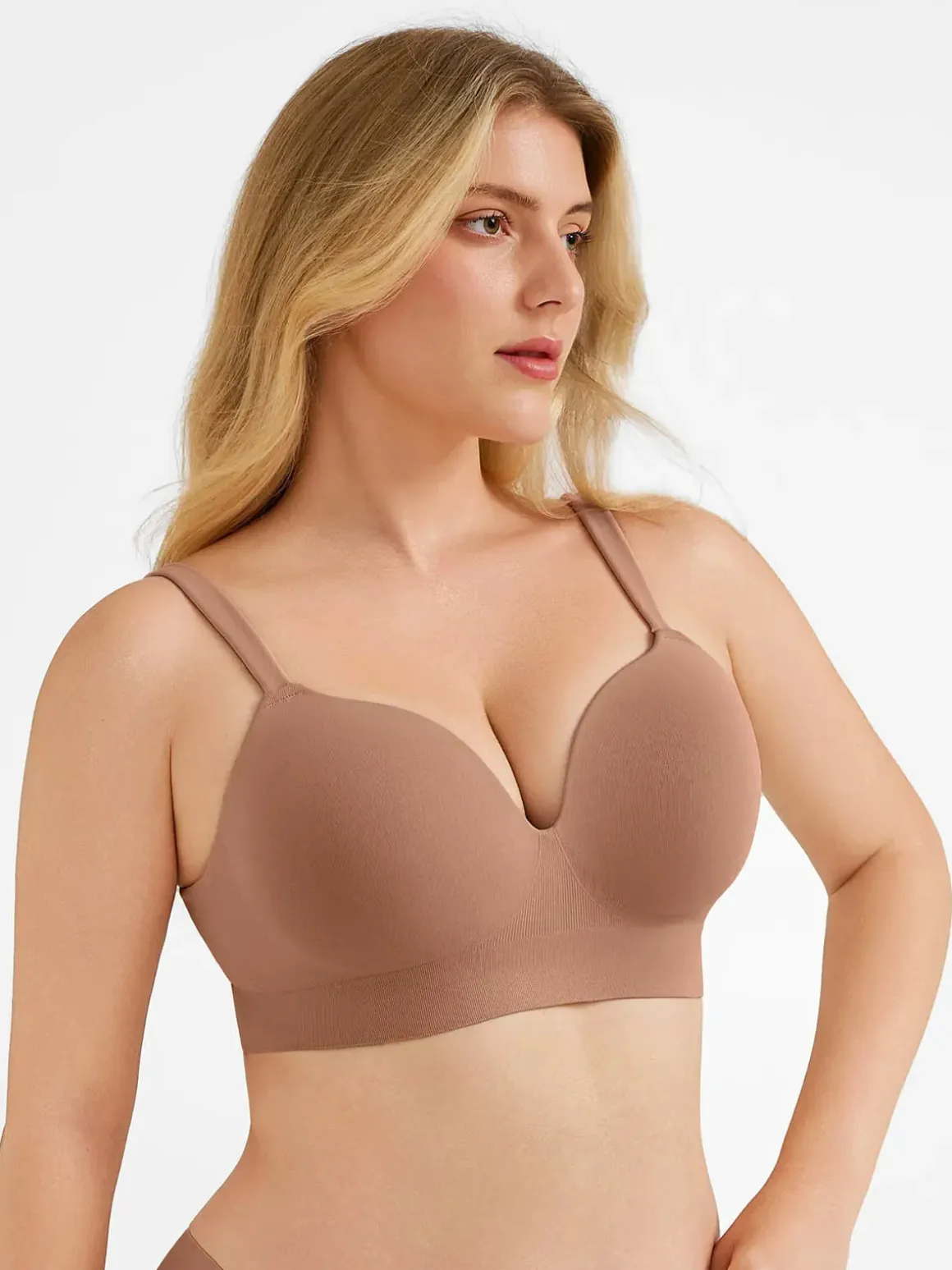 Seamless Push-Up Wireless Full Coverage Bra